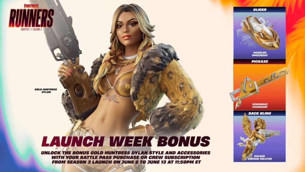 Fortnite Chapter 7 Season 3 Battle Pass Launch Week Bonus