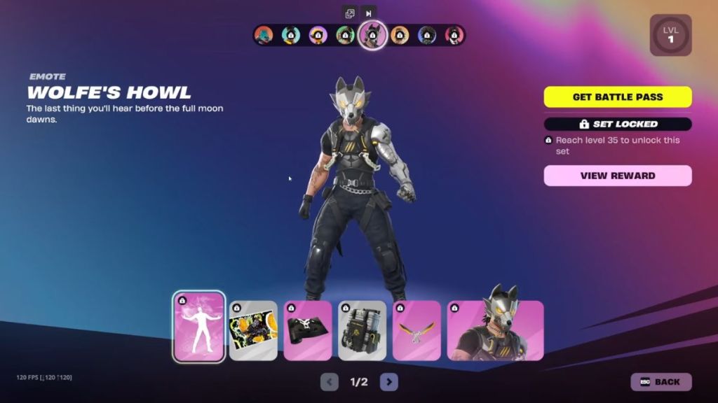 Fortnite Chapter 7 Season 3 Wolfe Set