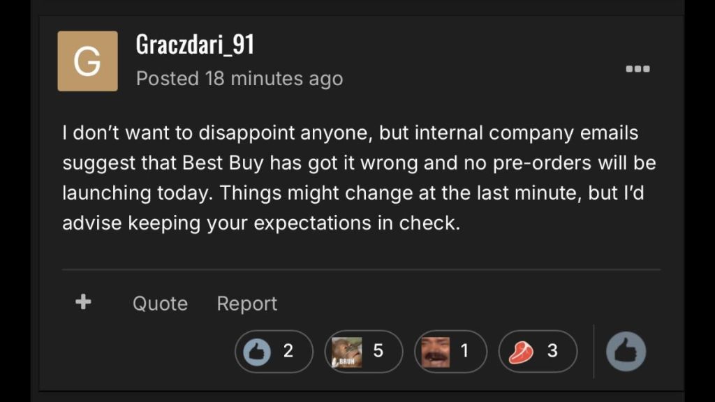 GTA 6 pre-orders not happening leak 1