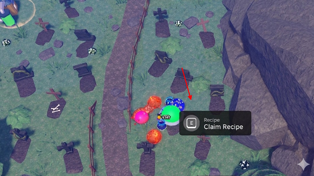 Graveyard crafting recipe location