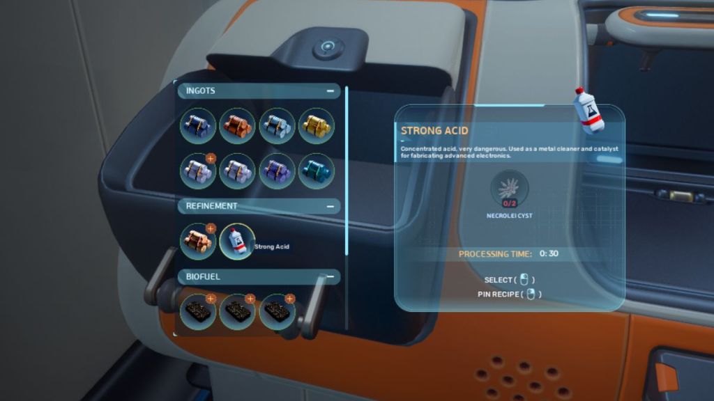 How to Craft Strong Acid in Subnautica 2
