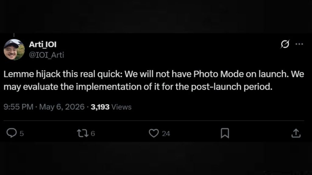 IOI Community Manager About 007 First Light Mode