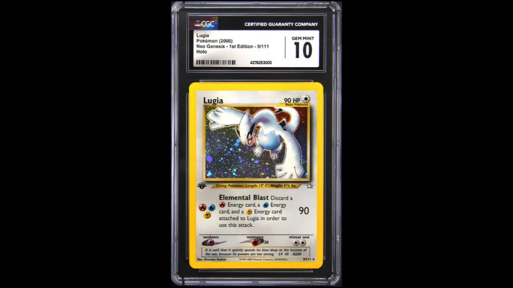 Lugia Neo Genesis 1st Edition Holo rarest Pokemon card