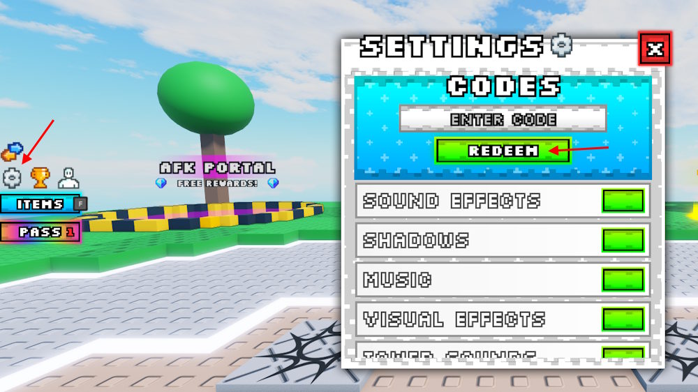 Noob Tower Defense codes redeem
