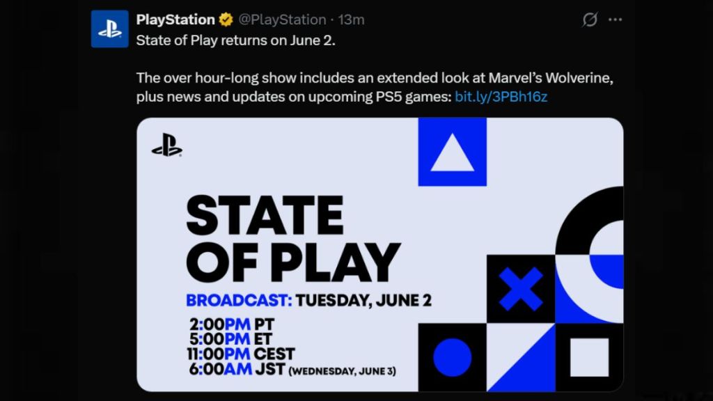 PlayStation State of Play announced