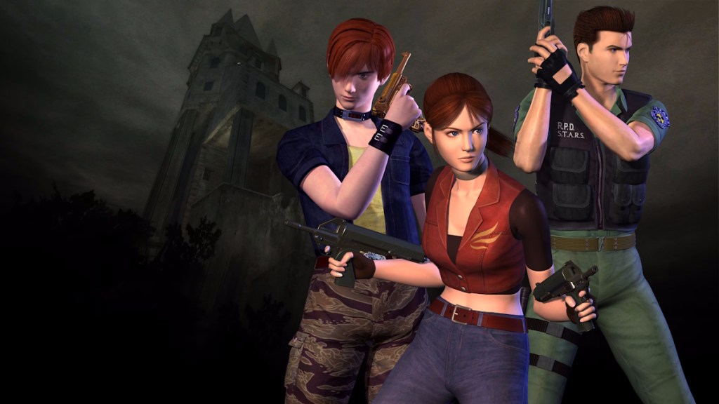 Chris and Claire Redfield in Resident Evil Code Veronica