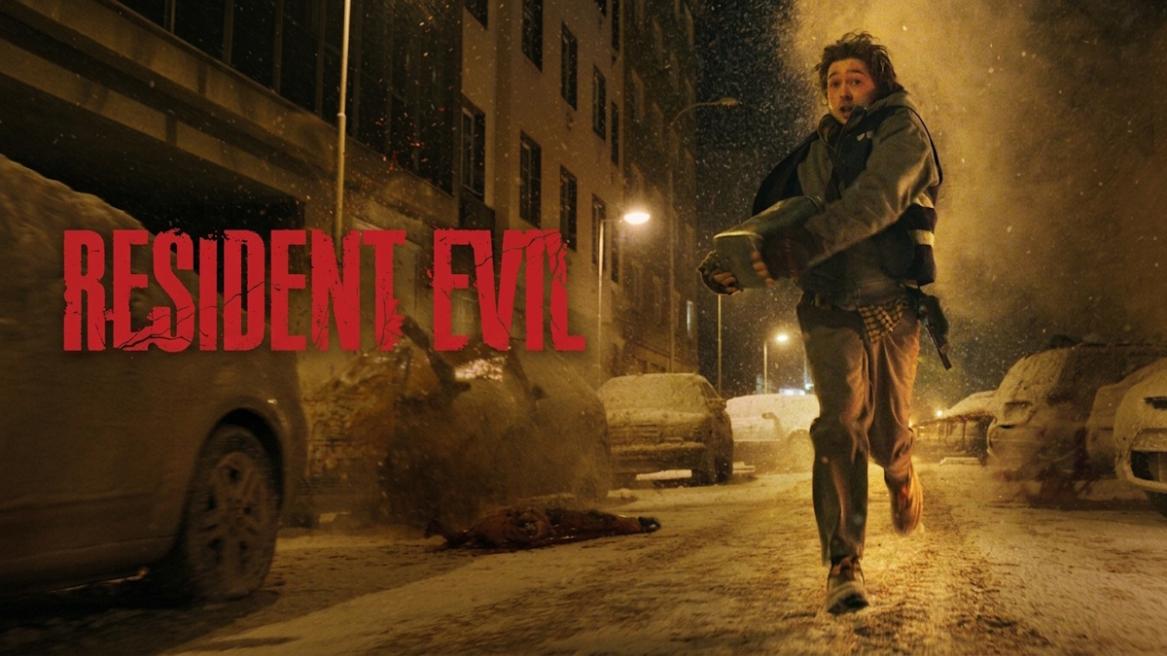 Resident Evil movie 2026 poster featuring Austin Abrams