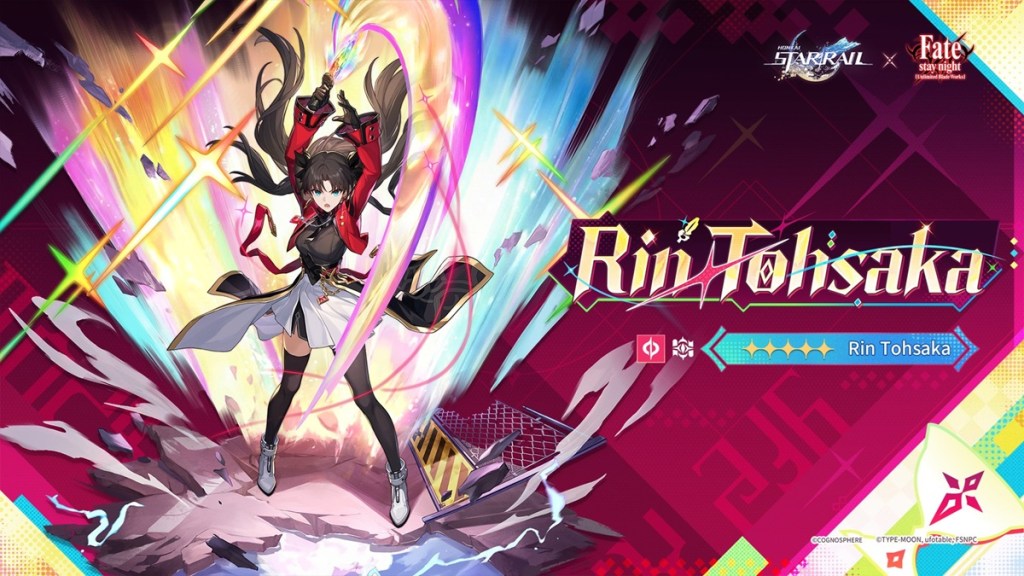 Rin Tohsaka HSR x Fate Collab drip marketing