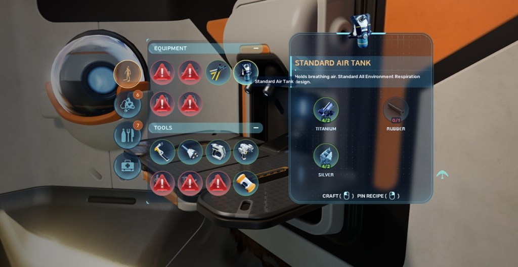 Standard air tank Subnautica 2