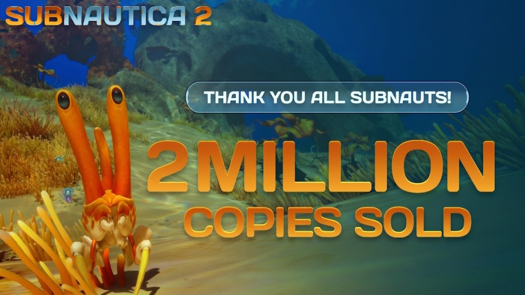 Subnautica sold 2 million copies