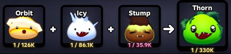 Danh sách công thức chế tạo và vị trí của chúng trong Slime RNG