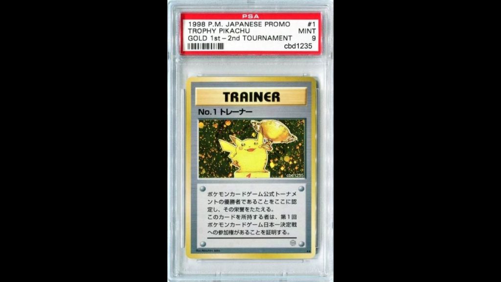 Trophy Pikachu No. 1 Trainer Gold Lizardon Mega Battle