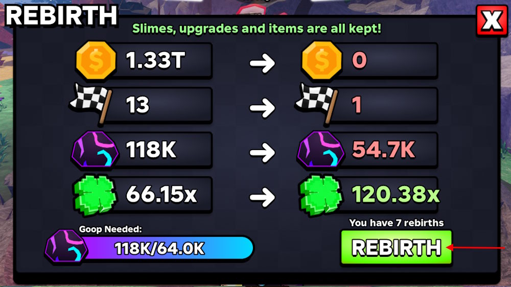Rebirth in Slime RNG