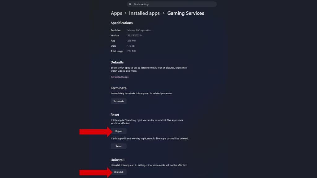 Forza Horizon 6 Gaming Services Reset