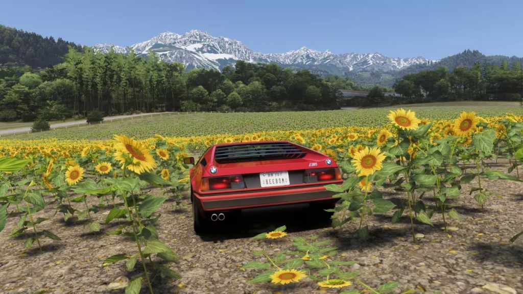 Forza Horizon 6 BMW in Sunflower Field