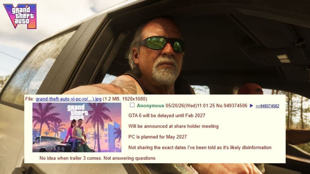 GTA 6 2027 delay 4chan leak