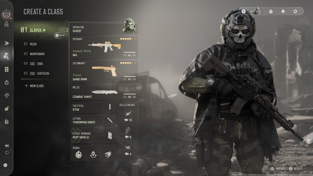 COD MW4 Create a Class