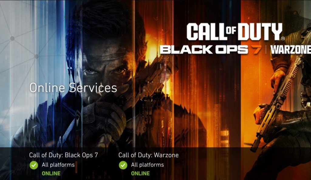 Call of Duty servers online