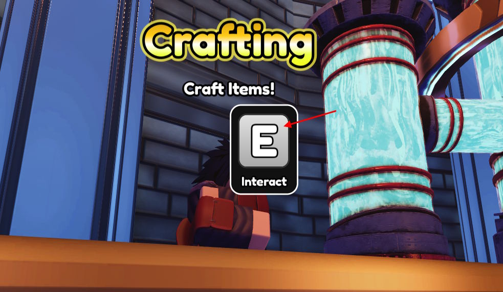 Crafting area in Anime Squadron