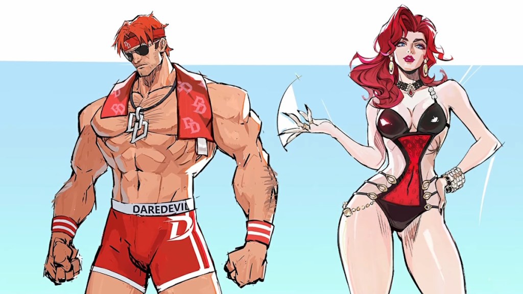Daredevil and Black Widow Swimsuit Special Costumes