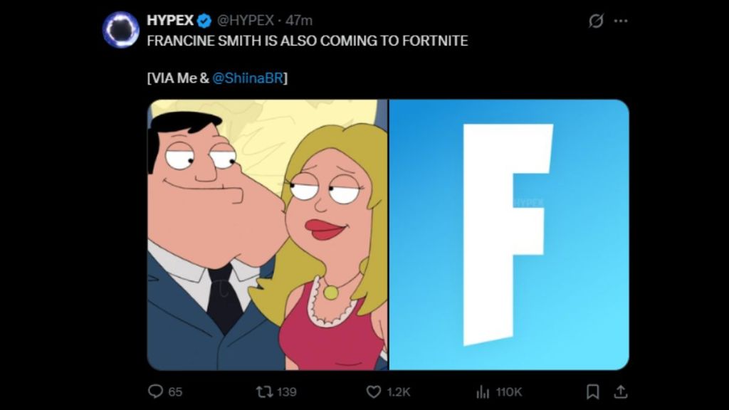 Fortnite 41.10 American Dad Collab