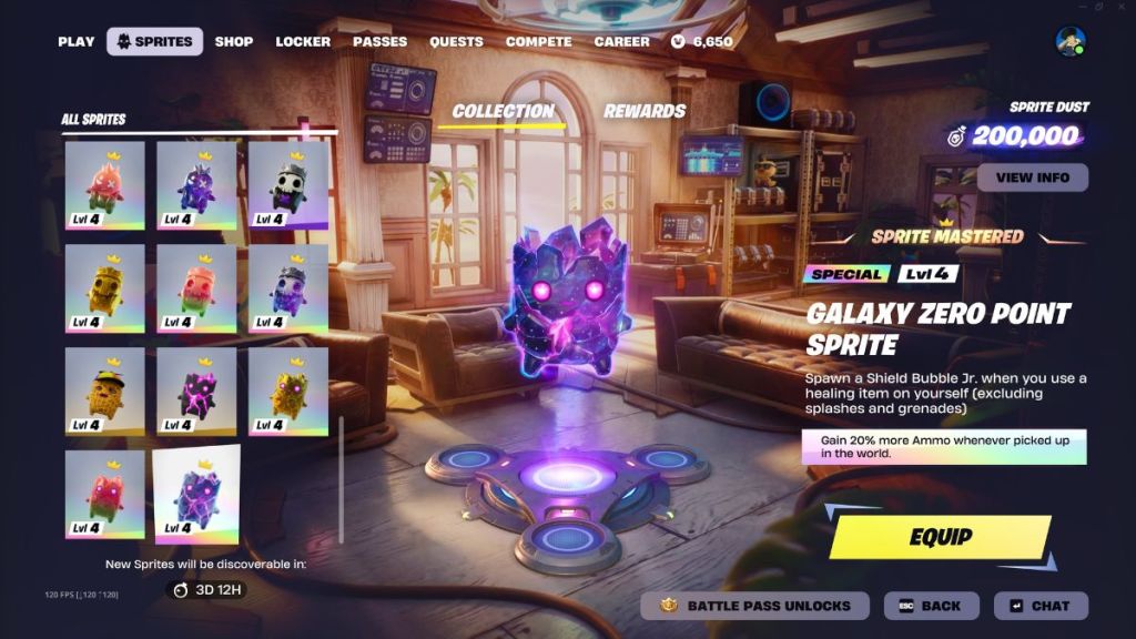 Fortnite Galaxy Sprites
