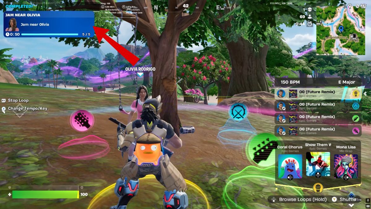 Fortnite Olivia Rodrigo Búsqueda 4