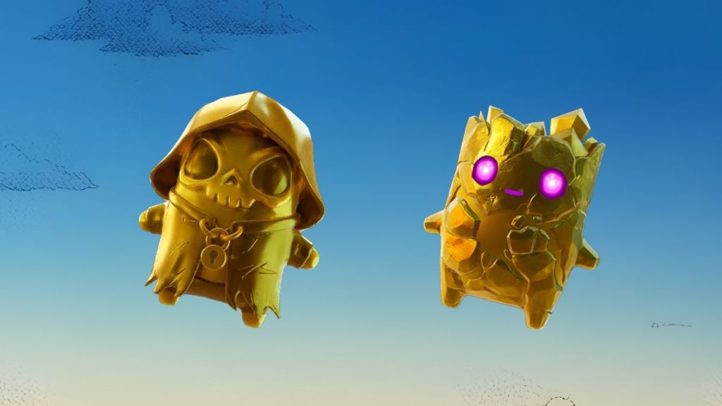 Gold Grim Sprite and Gold Zero Point Sprite in Fortnite
