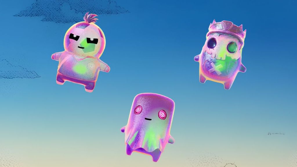 Holofoil Striker Sprite, Holofoil King Sprite, and Holofoil Ghost Sprite in Fortnite