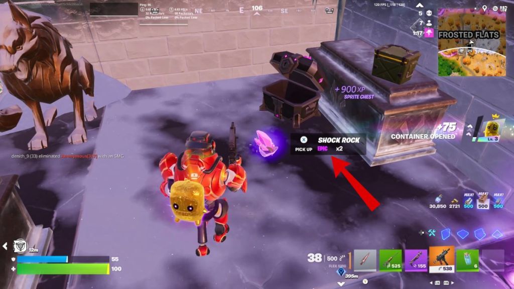 Rocas de choque de Fortnite Cómo llegar