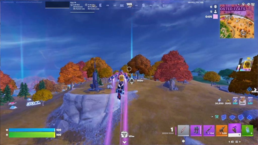 Rocas de choque Fortnite Cómo usar