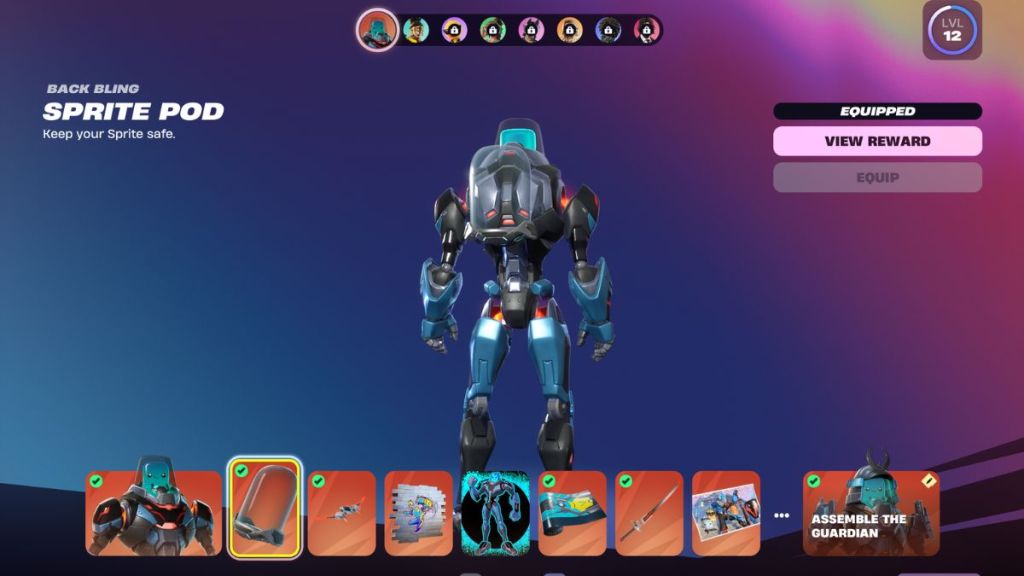 Fortnite Sprite Pod Back Bling