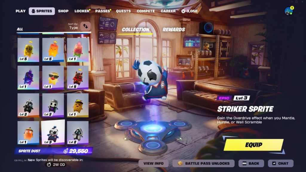Fortnite Striker Sprite Buff
