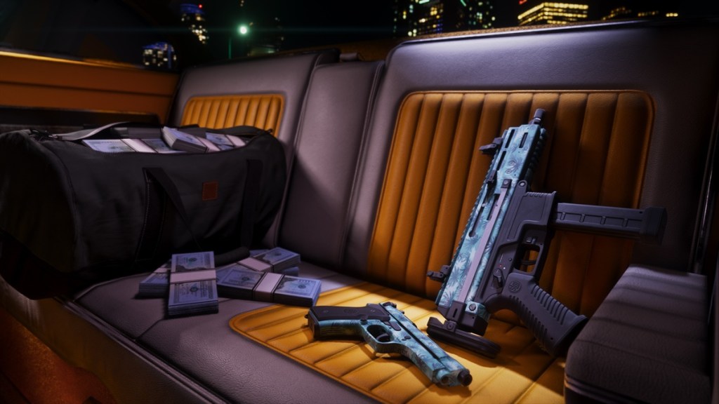 GTA 6 Vintage Vice City pack tropical weapon skins