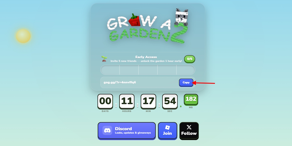 Grow a Garden 2 early access link