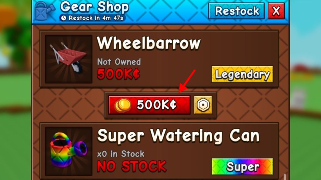 How to Get a Wheelbarrow in Grow a Garden 2