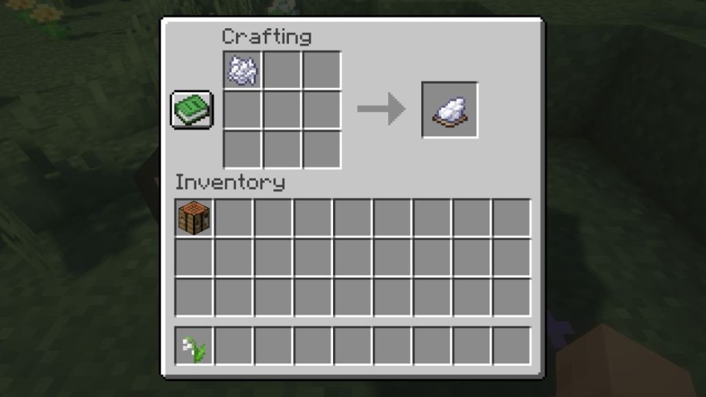 How to Make White Dye in Minecraft Crafting Recipe using Crafting Table