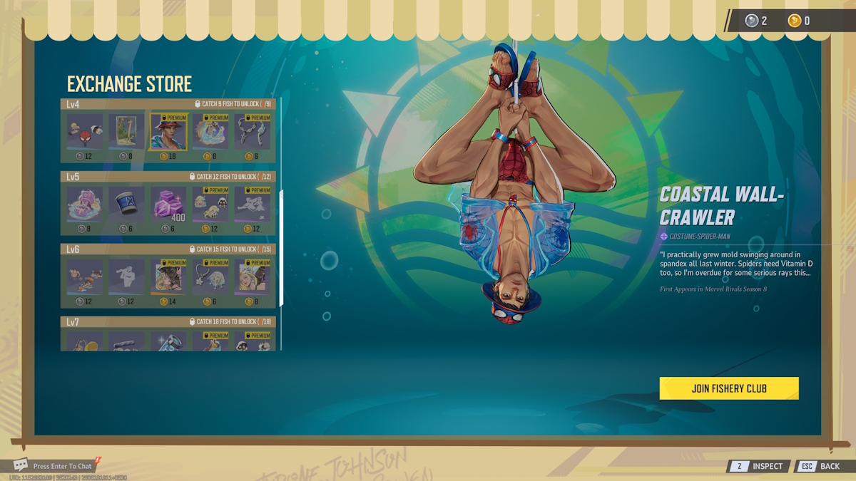 Krakoan Reels Exchange Store Recompensas de nivel 4 a 7