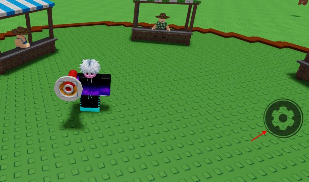 Megaphone configure button in Grow a Garden 2