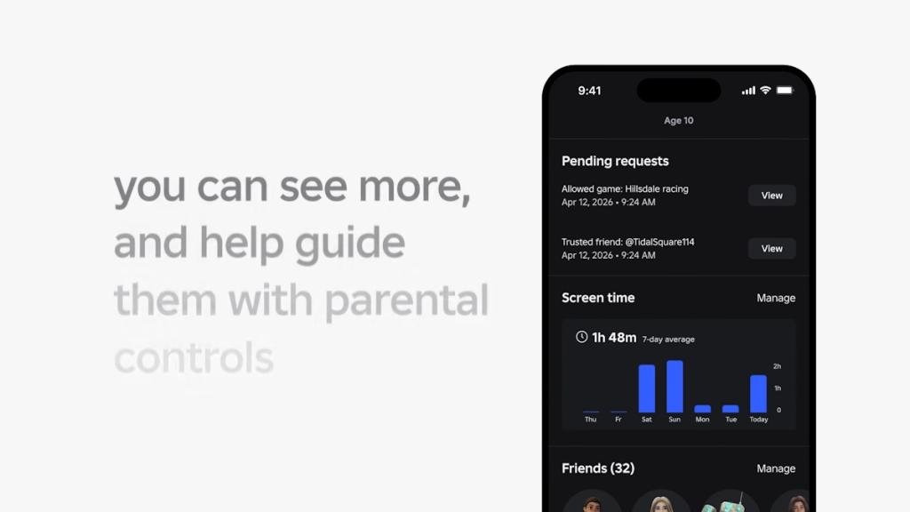 Monitor Roblox kids and select
