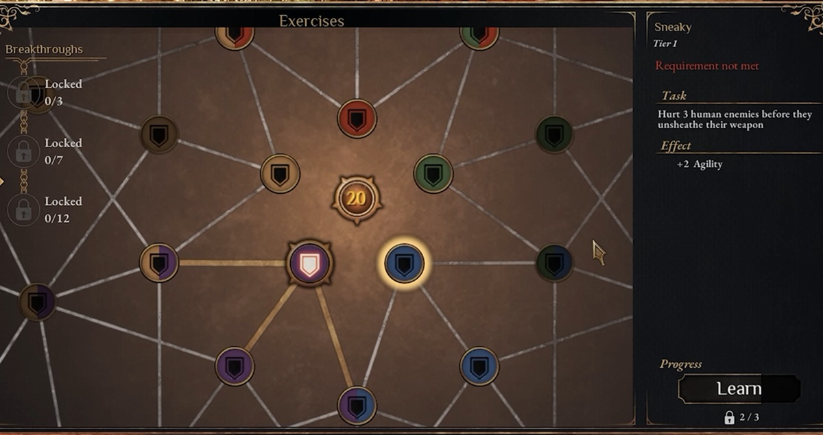 Árbol de habilidades de Outward 2