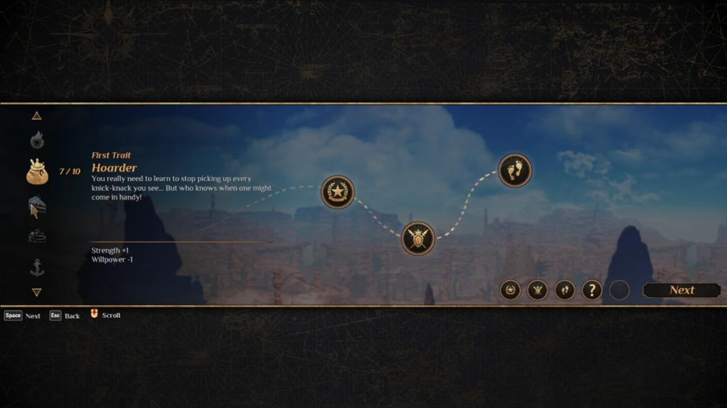 Outward 2 traits