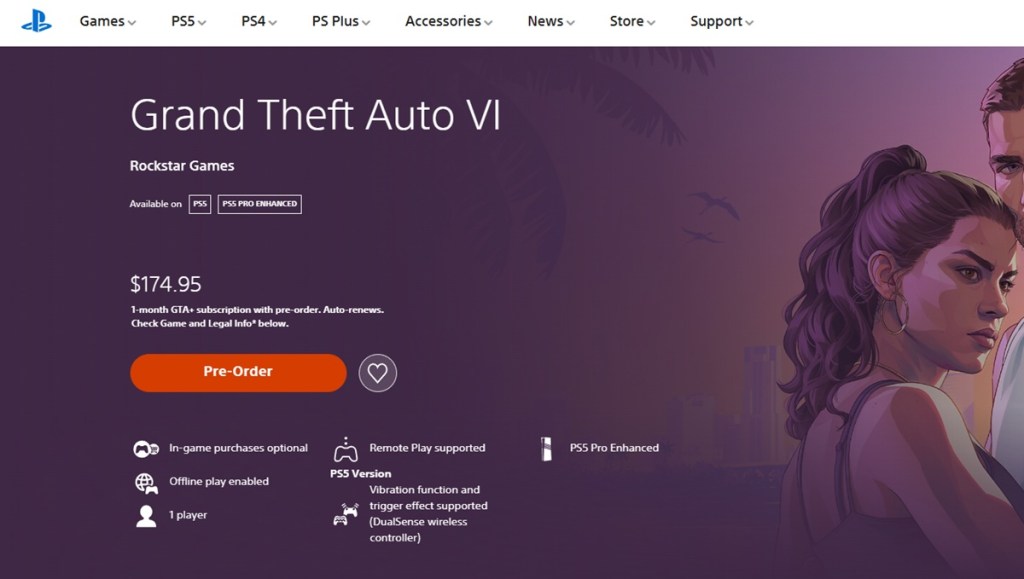 Pre-order GTA 6 on PlayStation 5 in New Zealand