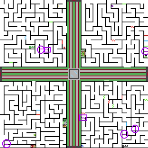 Purple doors Sewer Map