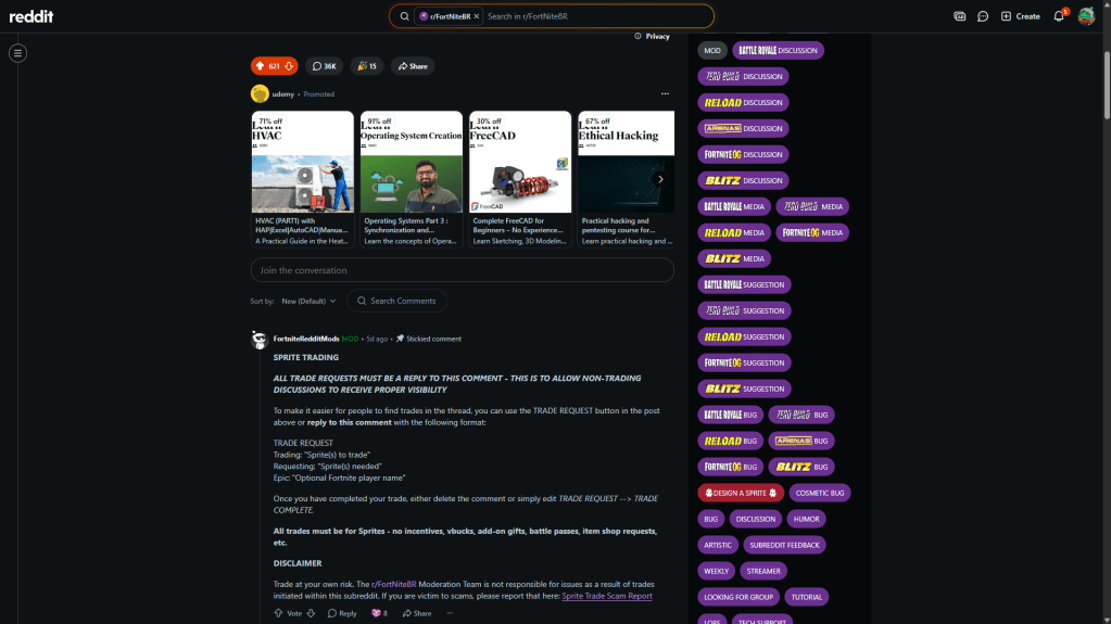Fortnite Sprite Trading Reddit Thread