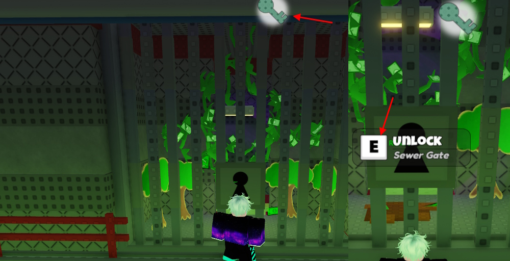 Sewer Key Sell Lemons unlock gate
