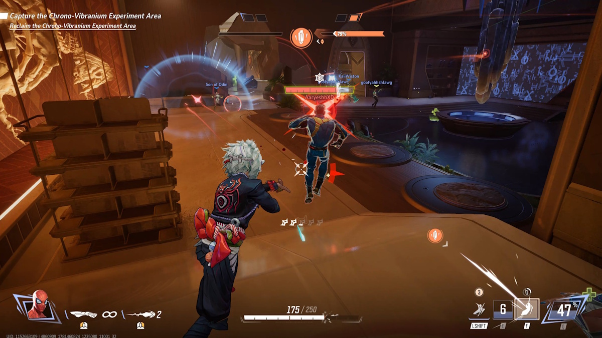 Spider-Man shooting webs against Cyclops
