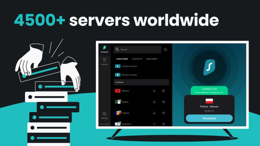 Surfshark VPN 4500 Servers