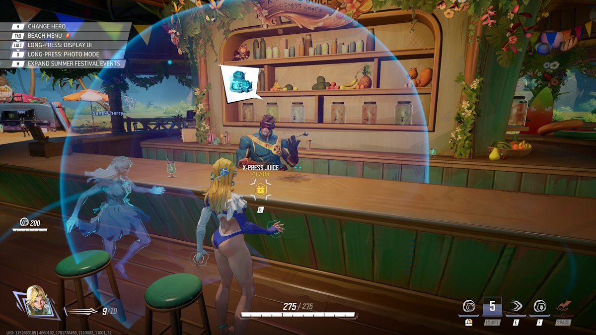 Visitando el bar de Cyclops en Marvel Rivals