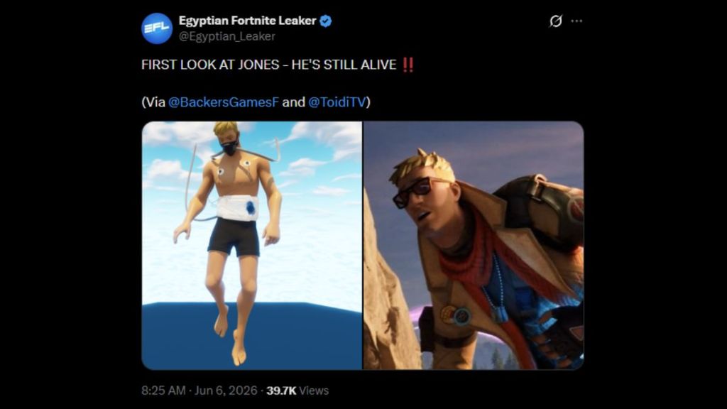 Jonesy Alive in Fortnite
